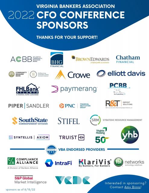CFO Conference sponsors